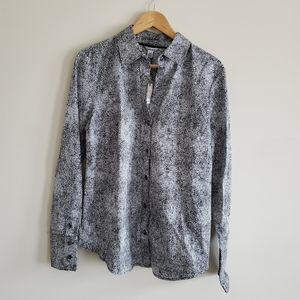Calvin Klein Black & White Shirt Size L